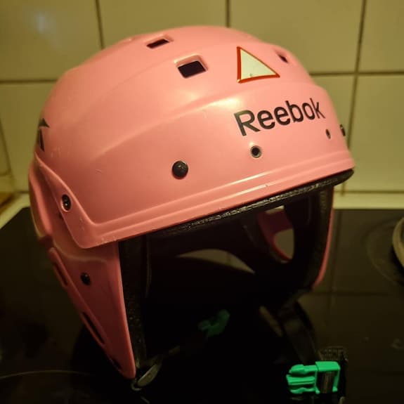Reebok Ishockeyskridskor Hjälm Rosa stl 50-58