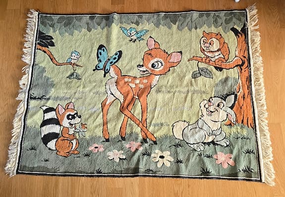Disney Vintage. Bambi matta. 160 x 110 cm