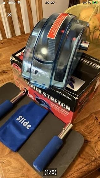 Slider Stretch Träningsredskap Blå Svart