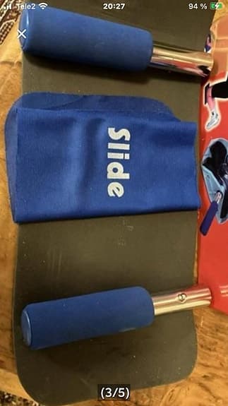 Slider Stretch Träningsredskap Blå Svart