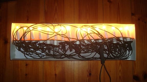 Julgransbelysning Gnosjö konstsmide Julbelysning med 16 lampor fint skick.