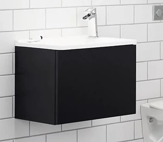 Vedum Flow 500 Tvättställsskåp Svart