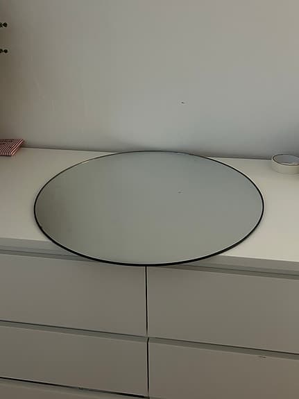 H&M Home Rund Spegel Svart Ram