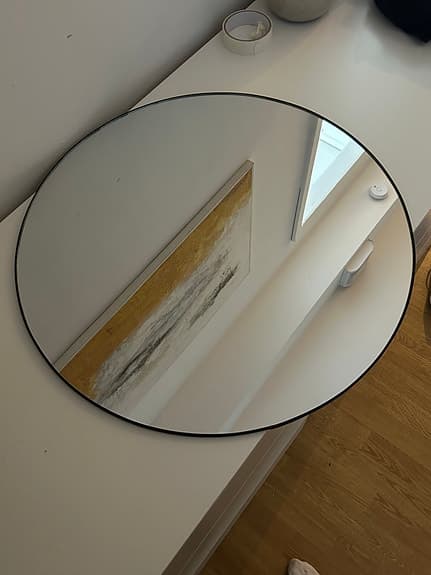 H&M Home Rund Spegel Svart Ram