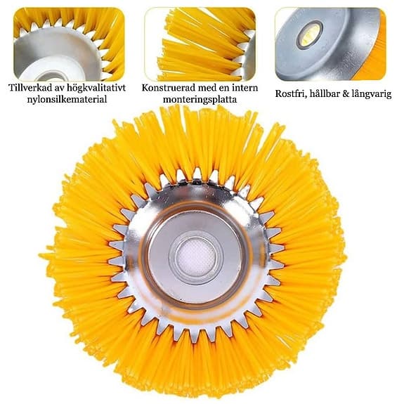 Universal Ogräsborste för Grästrimmer