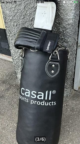 Casall Boxningssäck med handskar svart