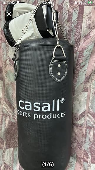 Casall Boxningssäck med handskar svart
