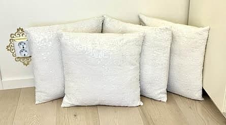 Glittrande 4 st kuddfodral 40*40