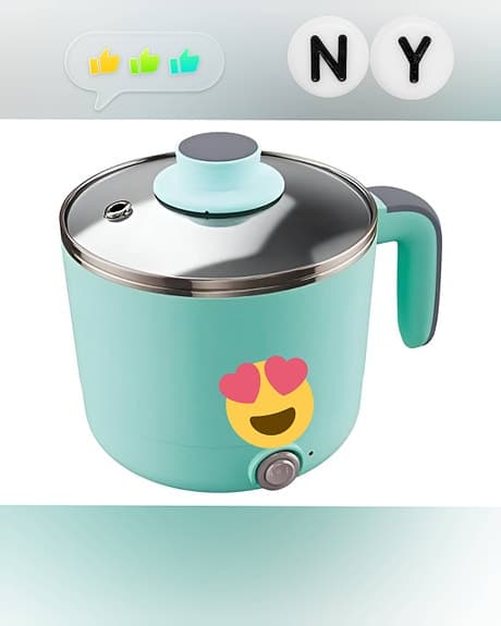 HELT NY LITEN ELEKTRISK GRYTA, SÖT & SNYGG : ) GRATIS FRAKT