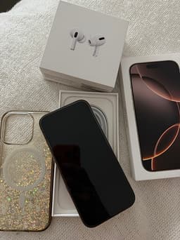 iPhone 16 PRO 128gb med tillbehör