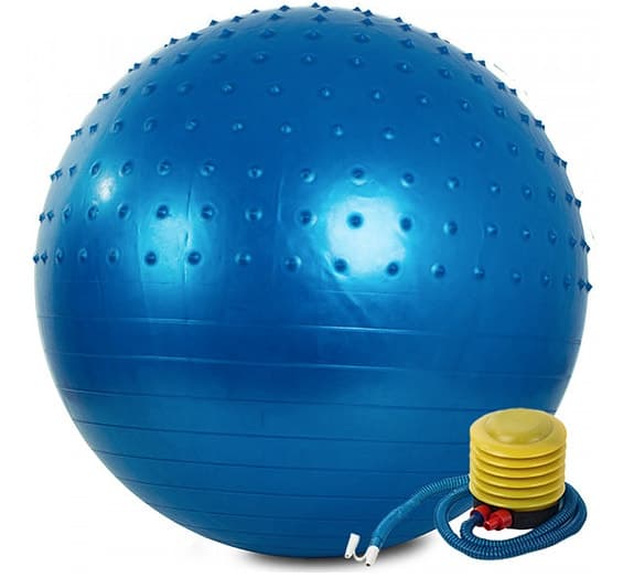 Träningsboll med pump blå