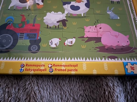 Inplastad och Helt Nytt  Ifrån Kärnan 🎁Ravensburger Ramme pusselspel