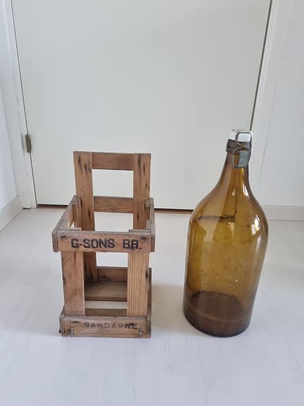 G-Sons BB Glasflaska med Träback