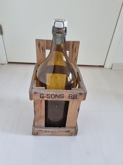 G-Sons BB Glasflaska med Träback