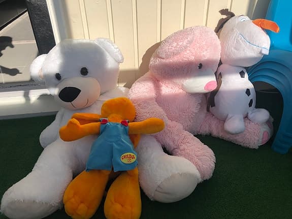 Gosedjur set med fyra olika figurer