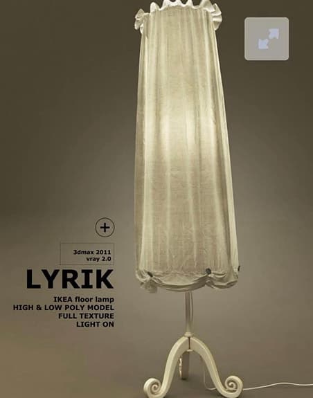 IKEA Lyrik golvlampa