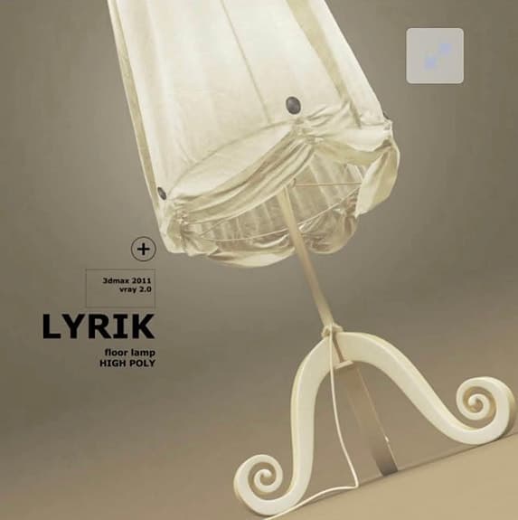 IKEA Lyrik golvlampa