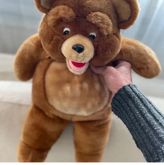 Teddykompaniet mjukisdjur nallebjörn brun