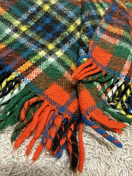 Retro Nostalgi Vintage Filt Pläd