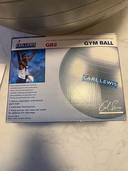 Carl Lewis GB2 Gymboll 65 cm silver