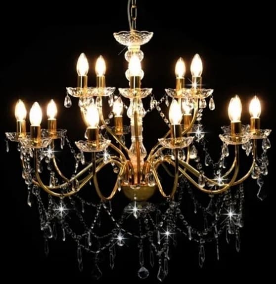 Kristallkrona / taklampa i 2 nivåer helt ny