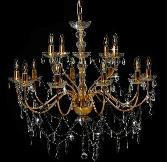 Kristallkrona / taklampa i 2 nivåer helt ny