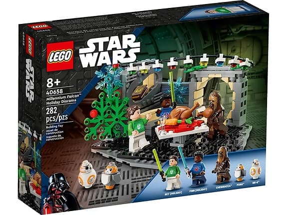 LEGO 40658 millennium falcon Christmas diorama