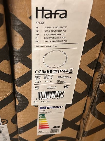 Spegel rund 700mm