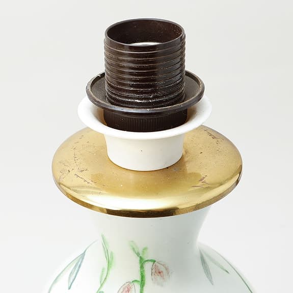 Bords/golvlampa, stengods, Rörstrand.