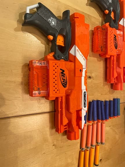 Nerf Dartblaster Set med 3 stycken blasters och skumdartpilar