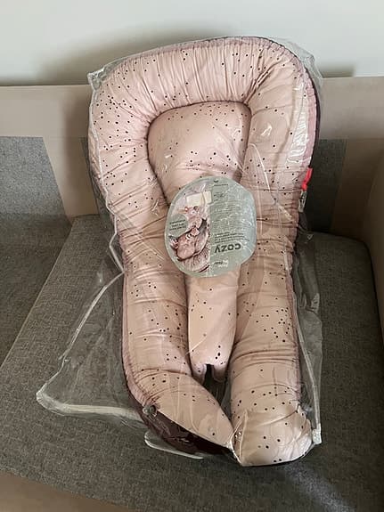 Done by Deer babynest +mobilarm trä +lekbåge för baby newborn bebis leksak toy