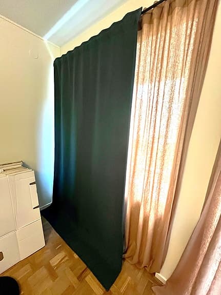 Rumsförmörkande gardiner från IKEA – 1 par, mörkblå, 145x250 cm