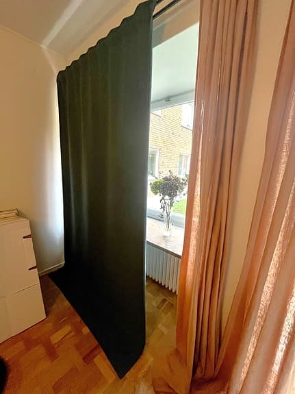 Rumsförmörkande gardiner från IKEA – 1 par, mörkblå, 145x250 cm