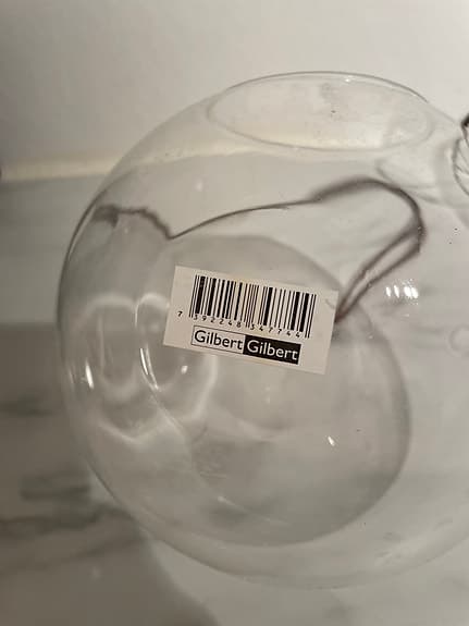 Hängande amplar i glas