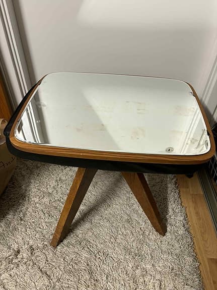 Spegel med träram Vintage Retro Nostalgi