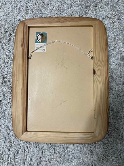 Spegel med träram Vintage Retro Nostalgi