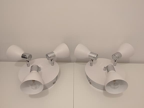 Takspotlight fr. Markslöjd, vit, rund, 22 cm, E14