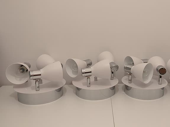 Takspotlight fr. Markslöjd, vit, rund, 22 cm, E14