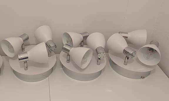 Takspotlight fr. Markslöjd, vit, rund, 22 cm, E14