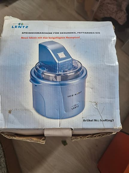 Lentz Ice King 3 glassmaskin blå
