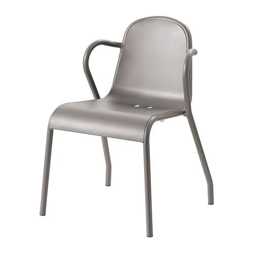 Trädgårdsstol Tunholmen från Ikea - 4 stycken - Grå