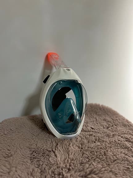 Subea Snorkelmask Full Face Snorkelmask Blå Vit Medium