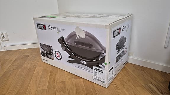 Weber Q 1400 elgrill - ny i kartong