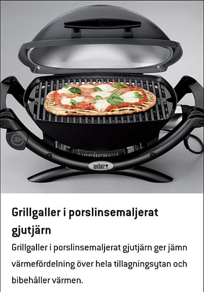 Weber Q 1400 elgrill - ny i kartong