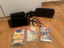 Nintendo Switch Spelkonsol med tillbehör och spel
