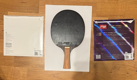 Komplett pingisracket kokutaku med DHS (194,7g)