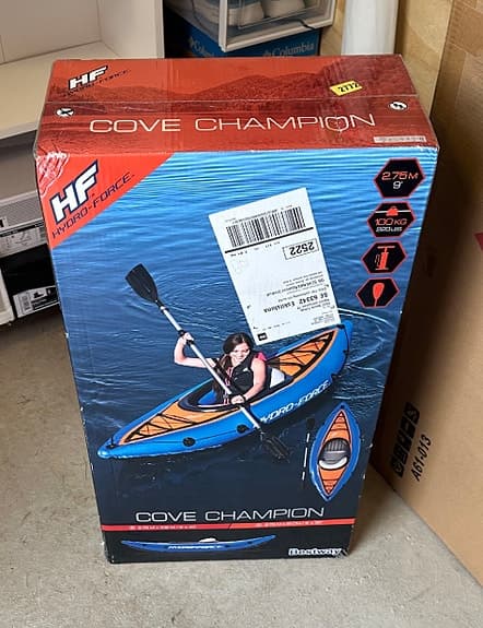 Bestway Hydro-Force Cove Champion Kajak – Helt Ny, Oöppnad Kartong