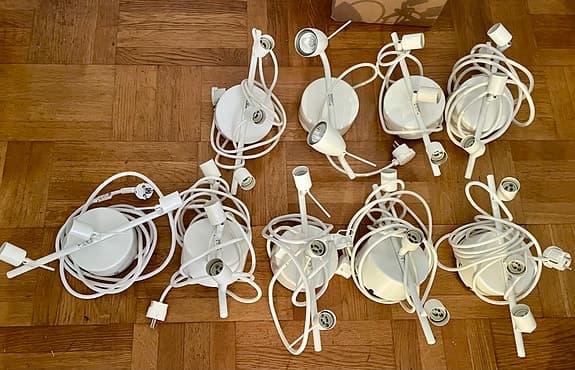 Lampor/armaturer till spottar, IKEA