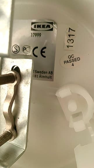 Lampor/armaturer till spottar, IKEA