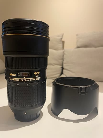 Nikkor 24-70mm f/2.8E ED VR.